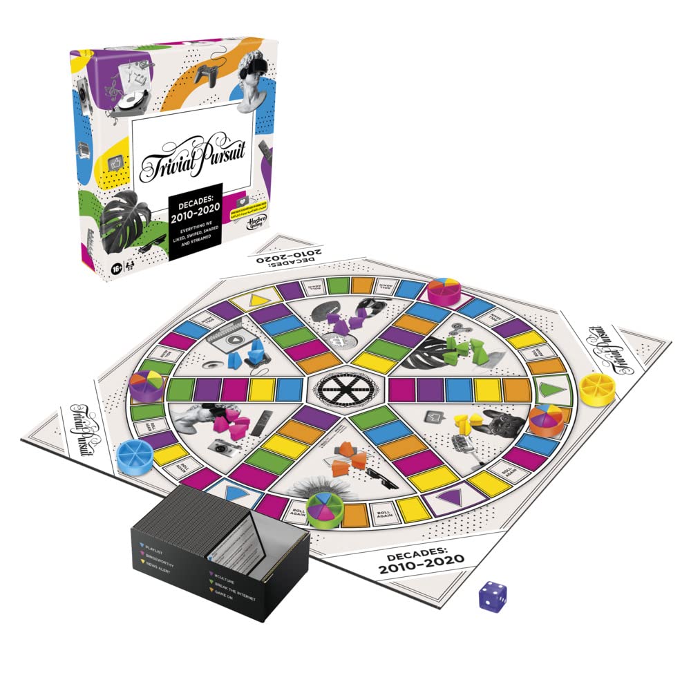 Hasbro Gaming Trivial Pursuit Decades 2010 to 2020 Board Game for Adults and Teens, Pop Culture Trivia Game, Ages 16 and Up — image 1
