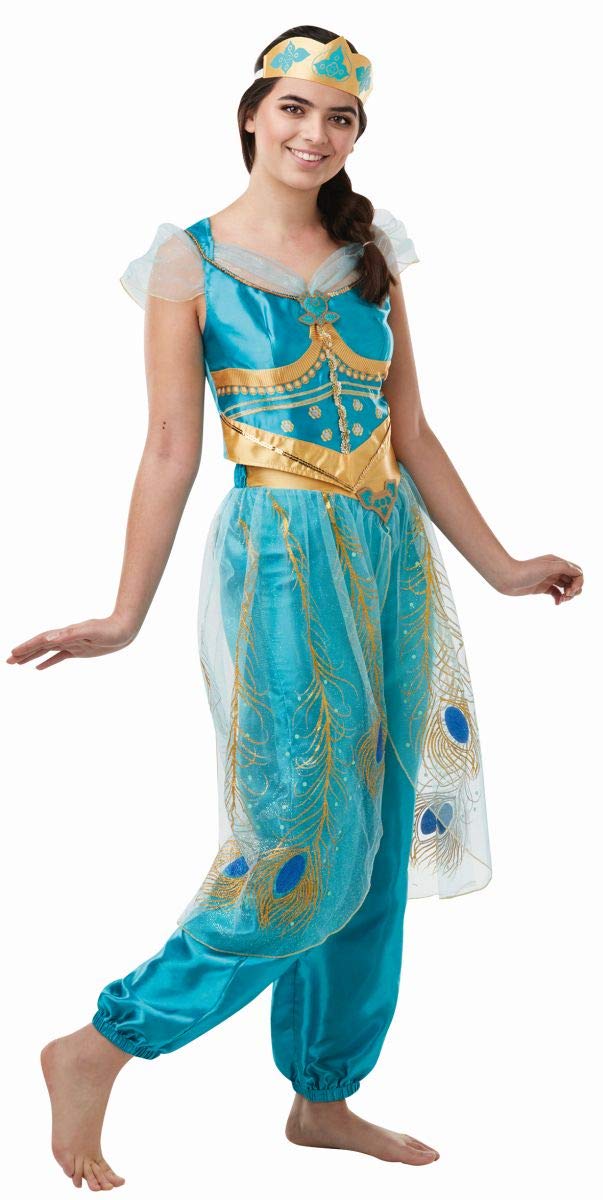 Rubie's Official Disney Live Action Aladdin, Jasmine Adult Costume, Ladies Large Size UK 14-16