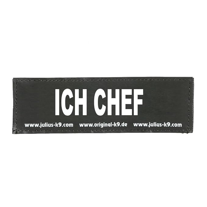 Julius K9 8151575 2 Klettsticker L. Ich Chef