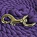Intrepid International Horse Tack - Heavy Duty Cotton Rope Lead Ropes for Horses, with Durable Brass Trigger Snap, Attaches to Halter or Harness, Soft and Comfortable Grip - Purple, 10 Feet