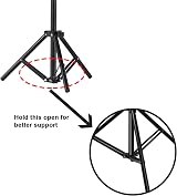 Docooler Portable Projector Tripod Stand Mount 1/4 Inch Height Adjustable LCD view 4