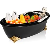 Wowagoga Skull Candy Dish, Halloween Bathtub Bowl, Halloween Candy Bowl | Skull Candy Dish for Halloween Candy Servers Gothic Decoration for Home Office Decor Servers