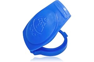 QKYS Windshield Washer Reservoir Caps, Tank Bottle Cap Cover Replacement, 3Q0955455 Wiper Fluid Cap, Car Accessories Windshield Washer Compatible with Audi, VW, Porsche Cayenne 2003-2018 (1PCS)