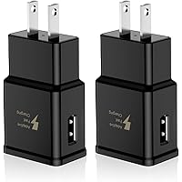 Adaptive Fast Charging Wall Charger Adapter Compatible Samsung Galaxy S6 S7 S8 S9 S10 / Edge/Plus/Active, Note 5,Note 8…