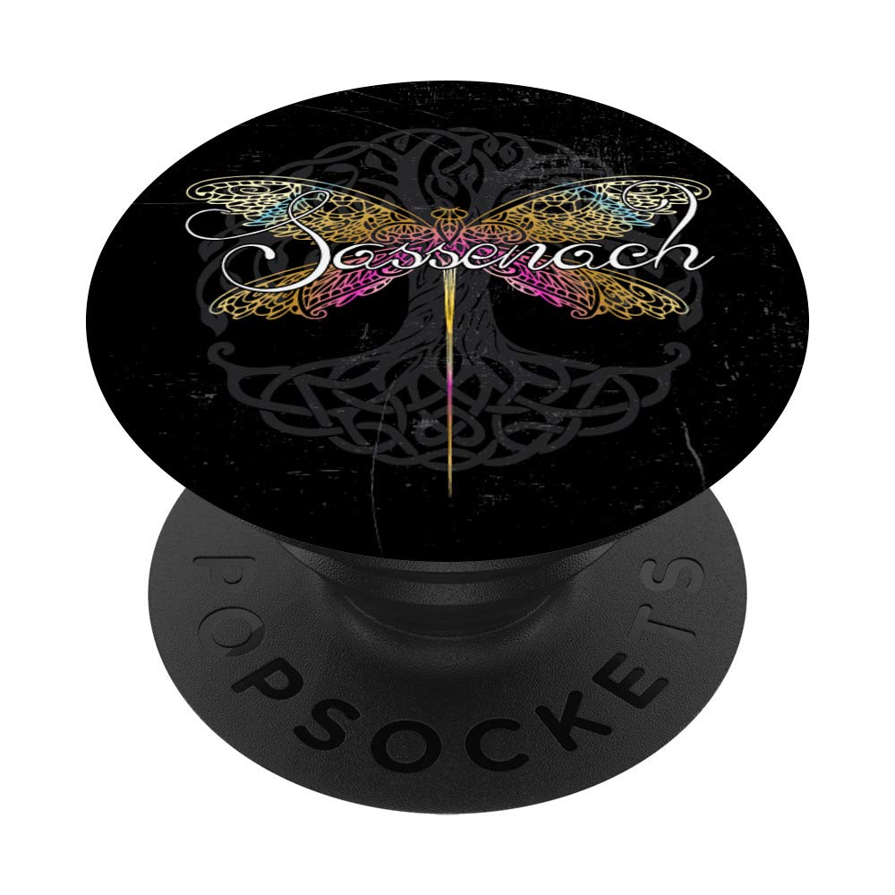 Sassenach Dragonfly Colorful | Tree of Life PopSockets Swappable PopGrip