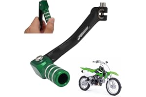 JFG RACING Motorcycle Folding Gear Shifter Shift Lever Pedal CNC Universal for KX 50 100 125 KLX 140 CRF XR RM TTR PW SSR Apollo TAO TAO SDG Thumpstar 50cc - 125cc Dirt Pit Bike Green