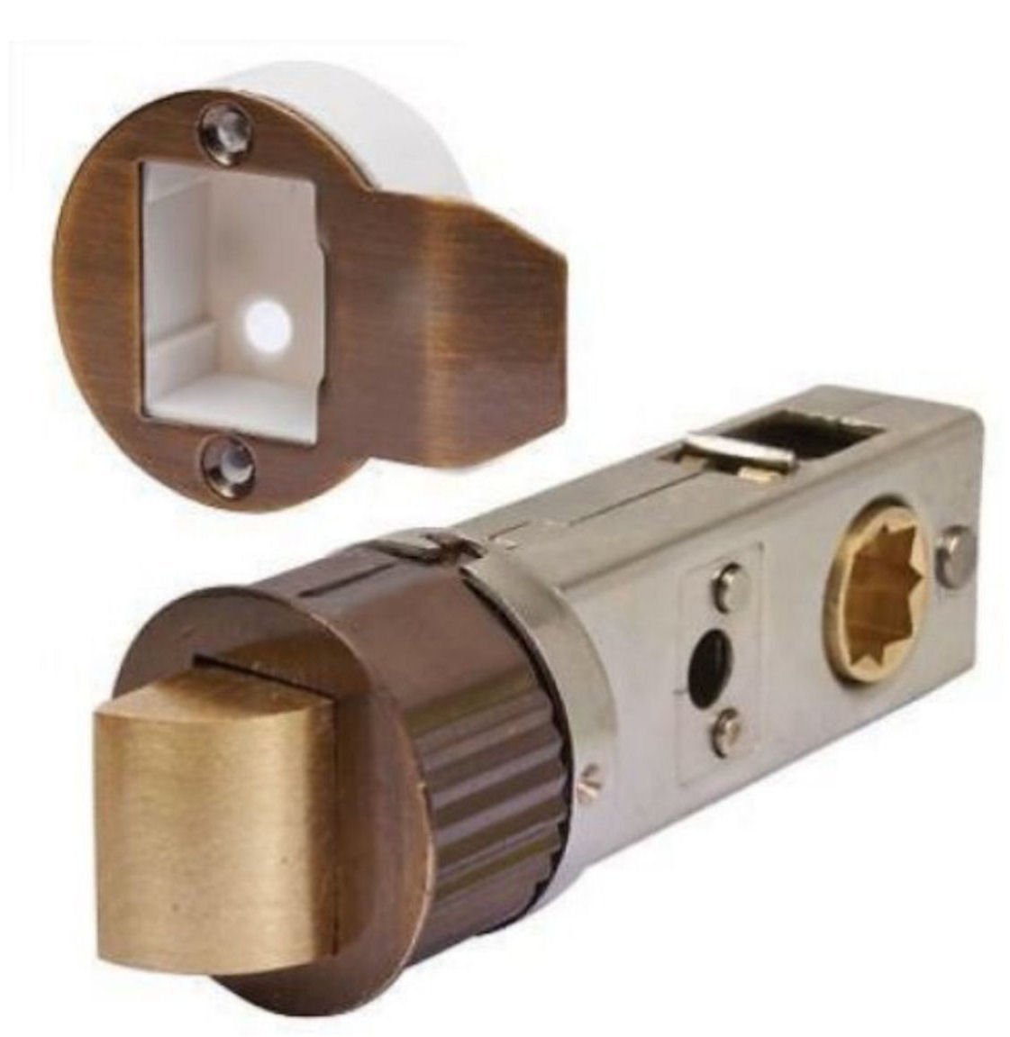 Excel DH2295 76mm Passage SmartLatch Tubular Latch, Antique Brass