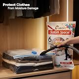 1ABOVE Jumbo Vacuum Storage Bags Pack of 6, Mould Moisture Proof, Double Zip view 8