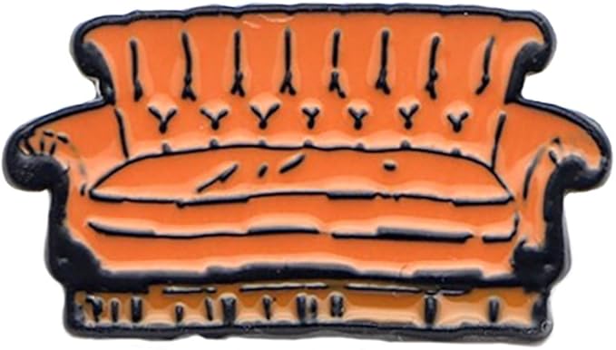Friends Central Perk Couch Enamel Pin Amazon Ca Clothing