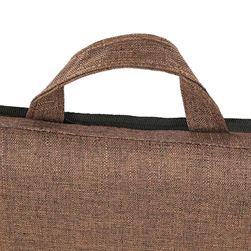HOME BI Lap Desk for Laptop, Portable Laptop Table with Phone Tablet Holder, Fits up to 15" Laptop and 9.7'' Tablet (Brown) - Thumbnail 4
