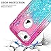 MAXCURY for Glitter iPhone 8 7 6 Case, Flowing Bling Liquid Quicksand Heavy Duty Shockproof Defender Cover for Phone 6/6s in 4.7 Inch (Pink/Blue, for iPhone SE 2020/SE 2022)