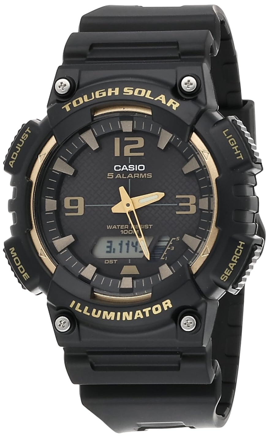 Casio Analog-Digital AQ-S810W 1A3VDF, Black/White, Strip