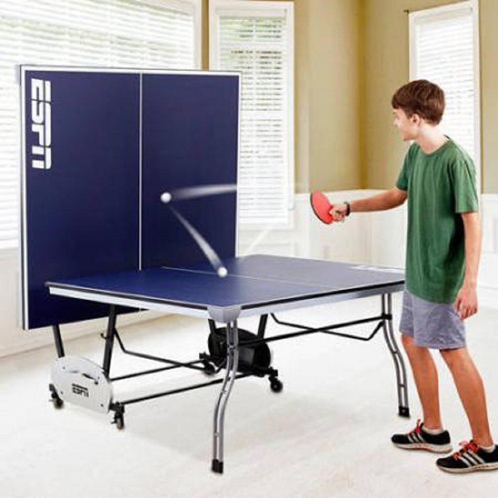 Espn Tennis Table Ping Pong Game Room 4 Piece