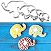 Elephant Cookie Cutter Shapes Set Stainless Steel Elephant Shaped Cookie Molds, 4 Counts by GOCROWN