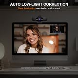 EMEET C960 1080P Webcam Microphone Privacy Cover 90° View USB Plug Play view 4
