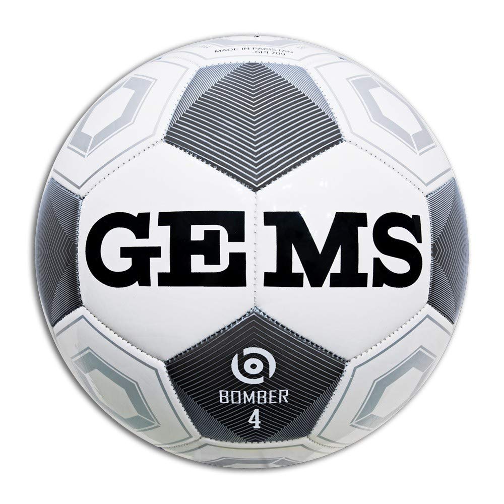 GEMS Balón Fútbol Bomber, Bianco, 4: Amazon.es: Deportes y aire libre