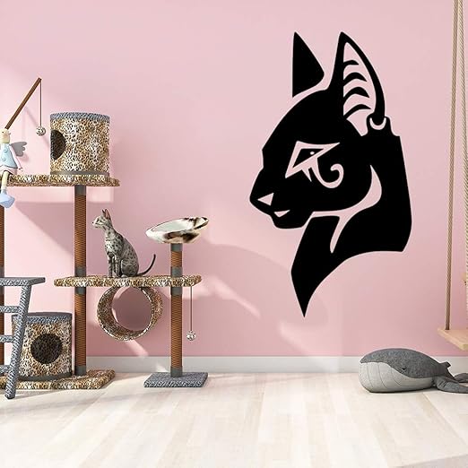 Diy Animal Cat Etiqueta De La Pared A Prueba De Agua Para La