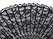 meifan Womens Multi Color Handmade Cotton Lace Folding Hand Fan (Black-A)