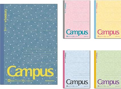 Amazon コクヨ キャンパスノート B5 デニムチップ柄 A罫 30枚 5冊 セミb5 ノ 3an L24x5 文房具 オフィス用品 文房具 オフィス用品