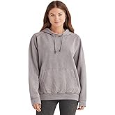 Lane Seven Unisex Vintage Raglan Hooded Sweatshirt L ZINC