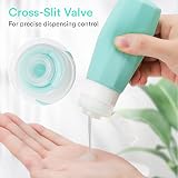 Alyvisun Travel Bottles 100ml 5 Pack Silicone Refillable Leak-Proof view 4