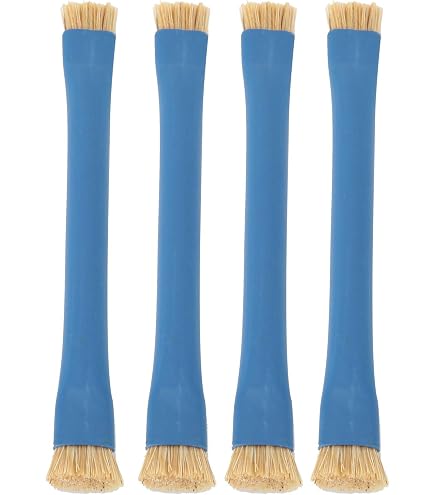 Brosse Nettoyage Antistatique Double-Tête - Pour Carte Mère & Électronique | Poils 12x15mm | Bleu/Argent