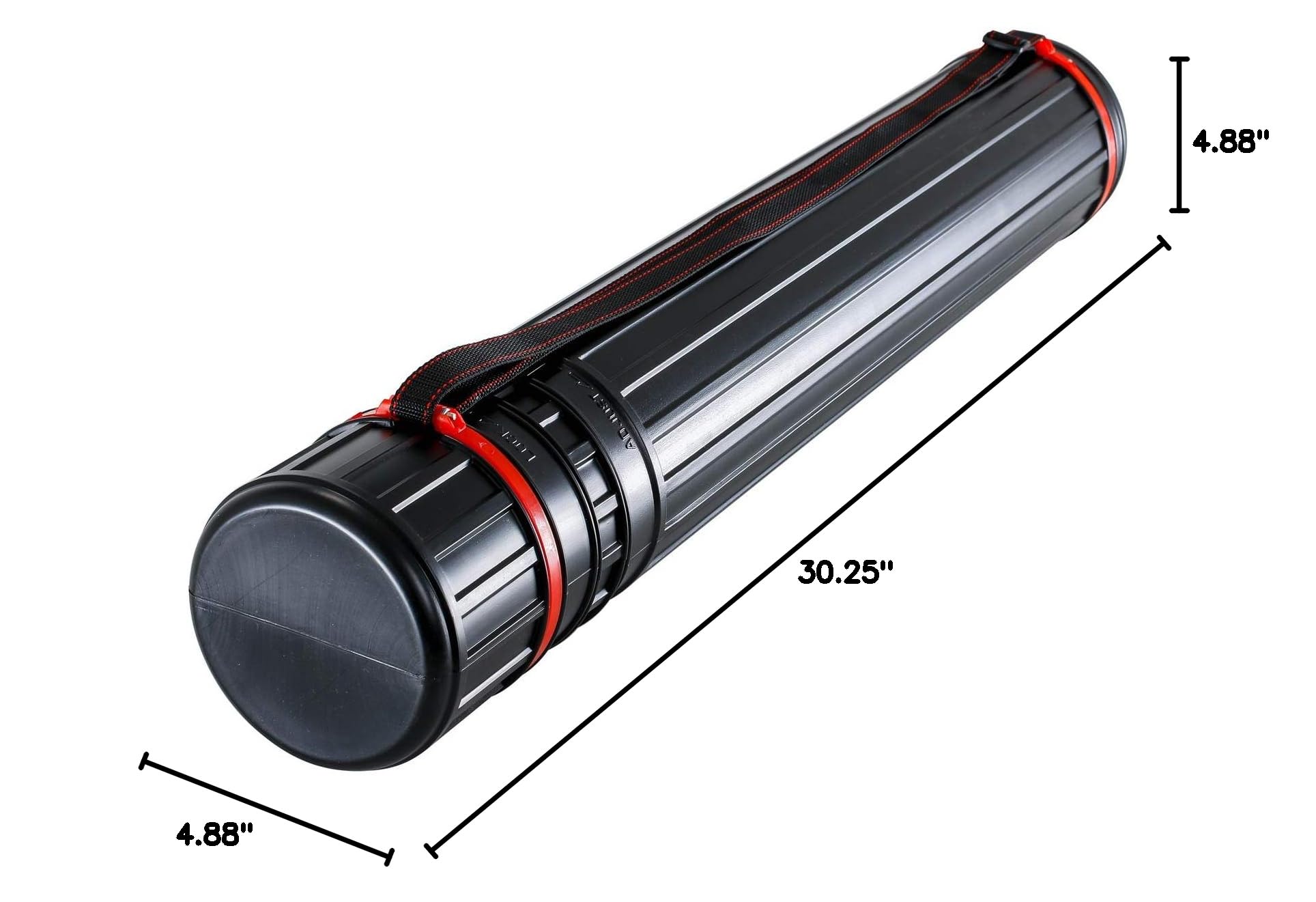 U.S. Art Supply Large Poster Tube - Telescoping Adjustable 30-1/4