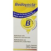 Bedoyecta Multivitamin and Supplement for Men and Women, 30 Capsules | Children's Vitamin with B12, Iron &amp; Vitamins C and D to Help Support Mental &amp; Physical Growth, Energy &amp; Immune Health