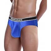 JINSHI Men's Jockstrap Underwear Athletic Supporter Sexy Silk Low Rise Brifes with Elastic Support Band Workout Underwears