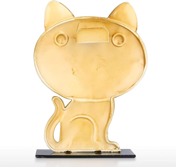 Tooarts Porte Lunette En Forme De Chat Support Porte Lunette En Fer Home Decor Pour Decor De Maison Et Bureau Noir Et Jaune Amazon Fr Cuisine Maison