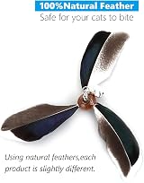 Cobee Cat Wand Toys Interactive Feather Propeller Wand 90cm with 2 Refills view 3