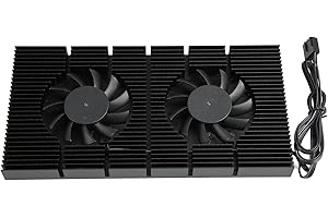 Dioche GPU Backplate Cooler GPU Backplate Radiator Aluminum Alloy Cooling Solution - Fast Heat Sink for RTX 3090/3080/3070 - 