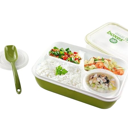 Cajas almuerzo, Box 3 compartimentos + 1 Por Separado Container ...