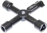Rolson 22460 Four Way Service Utility Key Hardened Steel Water Gas Electric view 1
