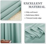 PONY DANCE Eyelet Light Green Curtains 46x54 in 2 Panels Thermal Blackout view 7