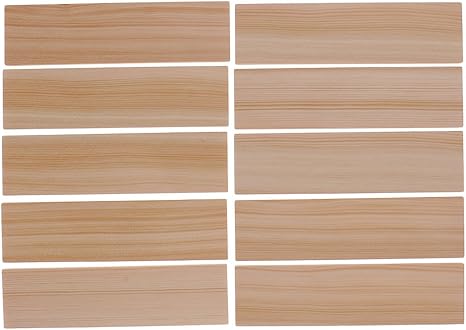 Amazon 長方形 木製 ボード バルサ 板 バルサ材 プラーク Diy デコ素材 彫刻 クラフト 約10枚 デコ素材 通販