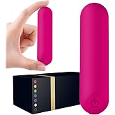 Smmgqeee Mini Handheld Electric Back Massager Waterproof Quite Massager, Portable Massager for Back Neck Shoulder Body,Rose Red