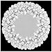 Heritage Lace Woodland 48-Inch Round Table Topper, Ecru