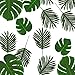Hicarer 36 Pieces 2 Kinds Artificial Palm Leaves Faux Palm Tree Leaf Fake Monstera Tropical Leaves for Decoration, Green