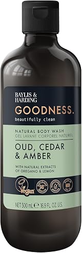 Baylis & Harding Goodness Oud Cedar Amber Body Wash 500 ml Pack of 3 view 2