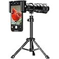 36X Telephoto Lens, Evil Eye High Power HD Telephoto Phone Lens with Tripod for Android & iPhone, Samsung and Most Smartphone
