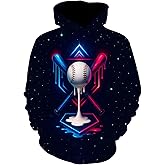 LuxeCove Sports Drip Hoodie for Fans Unisex Adult Pullover Sweatshirt for Gameday Stadium Streetwear Casual Cool Style Gear