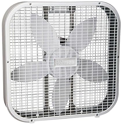 Holmes 20-Inch Box Fan, Metal, White: Amazon.co.uk: Kitchen & Home