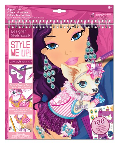 Style me up puppy love sketchbook