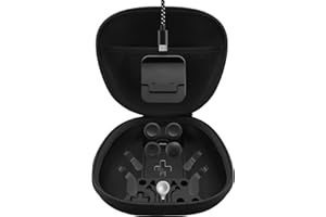 BSUZUN Complete Component Pack for Xbox Elite Controller Series 2 - Accessories Includes 1 Carrying Case, 1 Charging Dock, 1 Charger Cable, 4 Thumbsticks, 4 Paddles and 1 Adjustment Tool(BLACK)