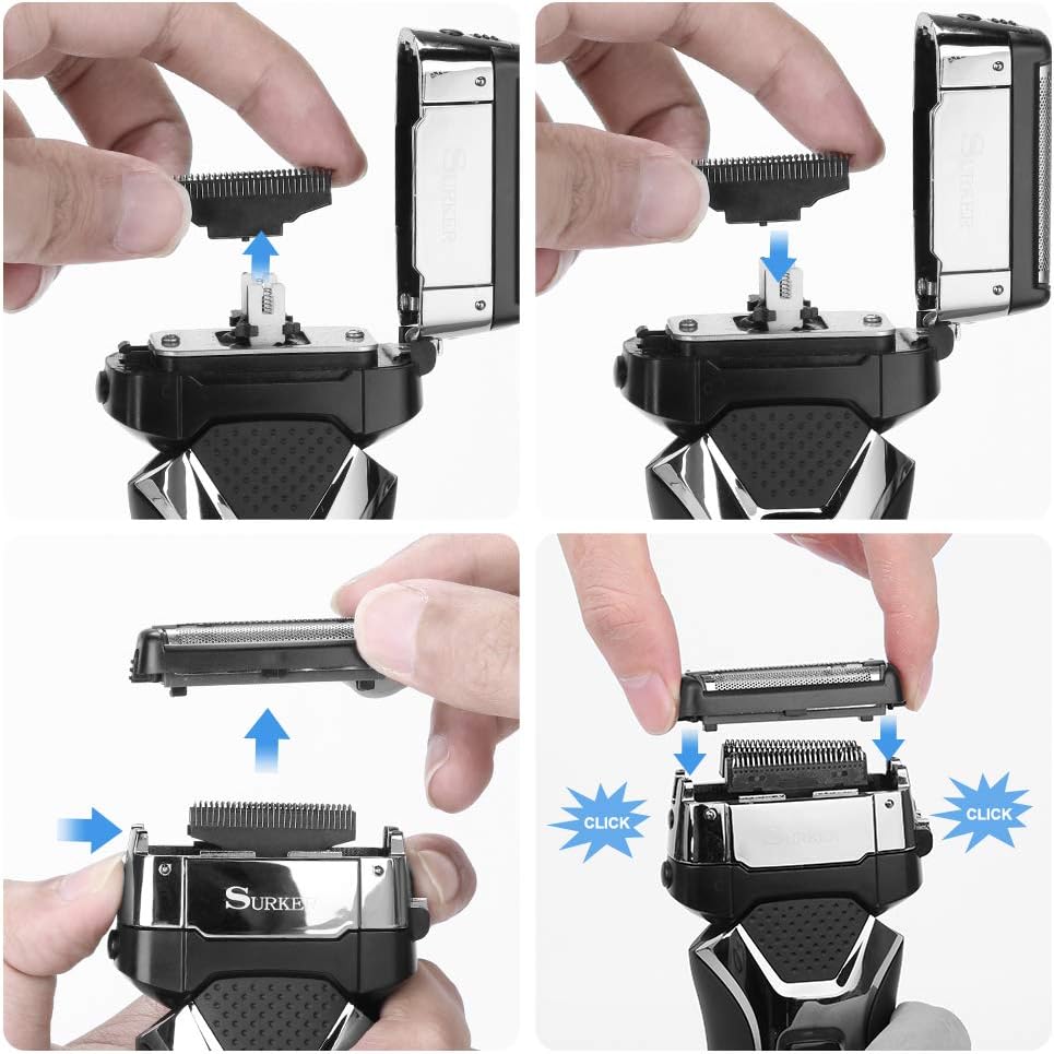 SURKER Electric Foil Shaver Spare Foil Blade Replacement BigaMart