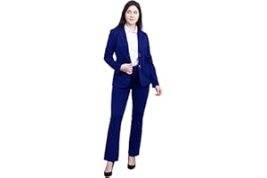 Marycrafts Women's 2 Buttons Business Blazer Pant Suit Set for Work