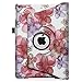 Fintie iPad Mini 1/2/3 Case - Multiple Angles Stand Case with Smart Cover Auto Sleep/Wake Feature for Apple iPad Mini 1 / iPad Mini 2 / iPad Mini 3, Floral Purple