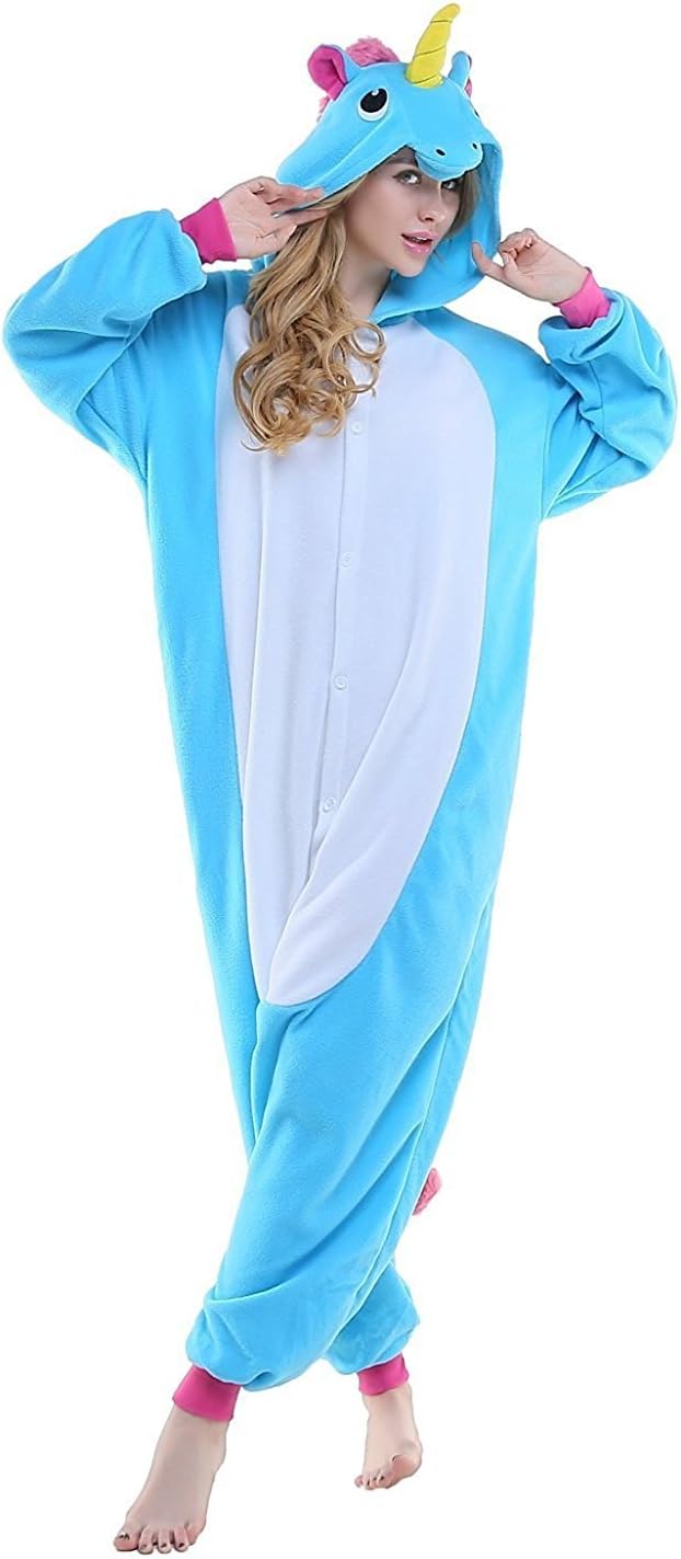 LeaveLive Adult Unicorn Onesie Kigurumi Animal Costume