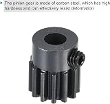 sourcing map 2Pcs 32P 13T Pinion Gear 5mm Shaft Carbon Steel RC Car Boat Drone view 3